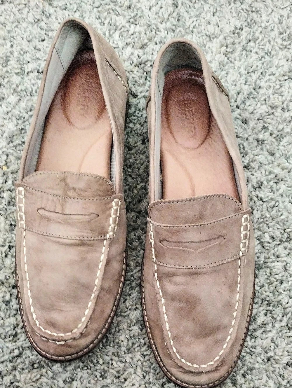 Sperry Women's Seaport Penny Loafer Brown Stitch Detail Moccasin Shoes